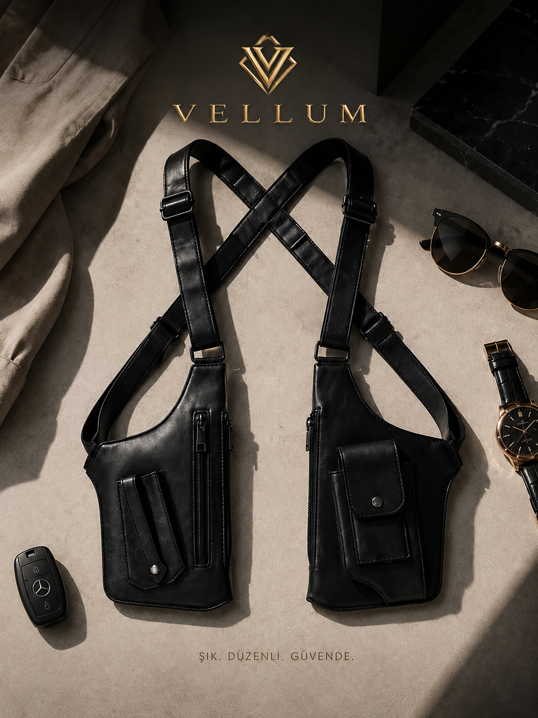 Vellum | Güvenli ve Minimal Çapraz Çanta