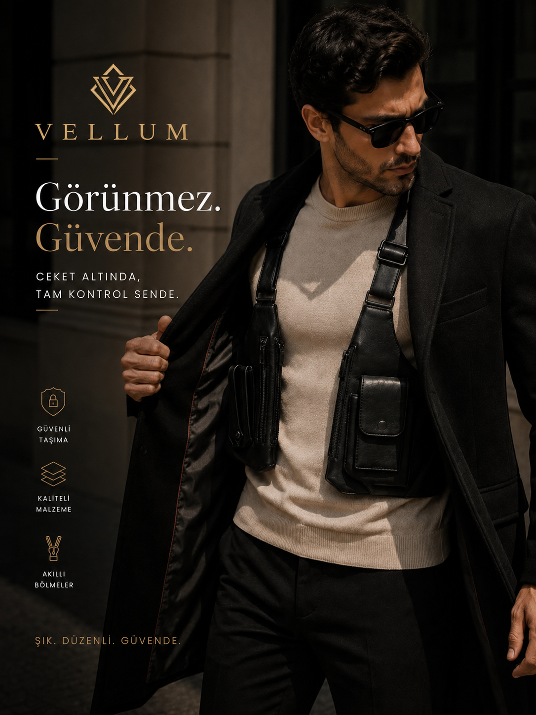 Vellum | Güvenli ve Minimal Çapraz Çanta
